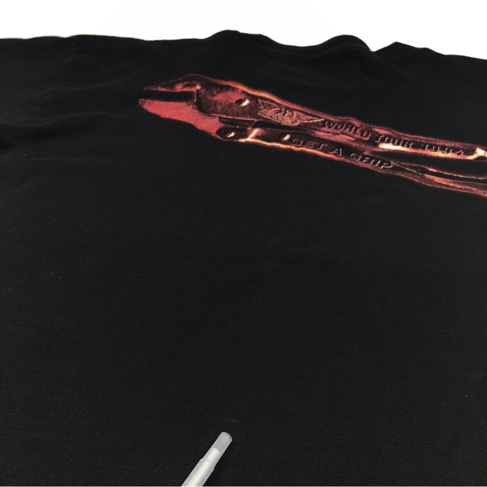 Vintage 1994 Aerosmith Get a Grip Band T-Shirt XL Black Rock Tee 90s Vtg Music - Picture 13 of 16